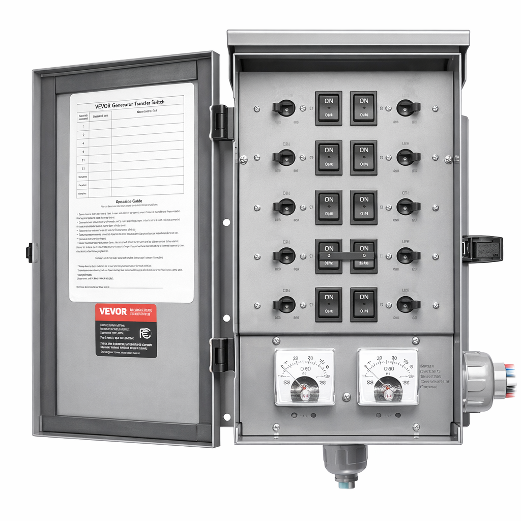 VoltGuard Pro Series 12-Circuit Manual Transfer Switch Kit